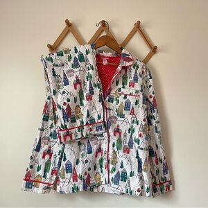 Christmas House Print Pajama Matching Set